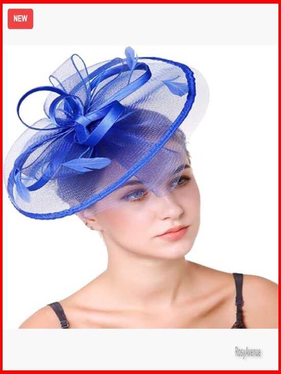 Adjustable Fascinator Hat with Feathers and Flowers for Special Occasions main image 3
